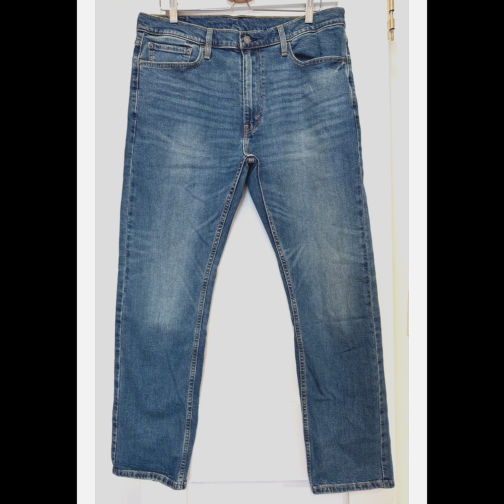 Levi's 513’s W36 L32 Men's Denim Slim Fit Straight Jeans - Blue